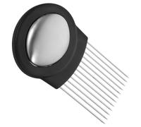 NOLITOY Support à Oignons Acier Inoxydable Outil de Tranchage Multifonction pour Fruits et Légumes Aide Pratique pour Trancher Oignons Pommes de Terre et Antidérapant pour Utilisation