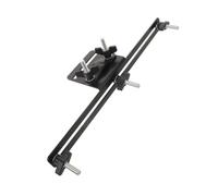 NOLITOY Support de Cloche à Percussion Double Couche 4 Emplacements en Métal Noir pour Batterie, Support de Batterie Cowbell Compatible Pied de Cymbale, Accessoire pour Performance