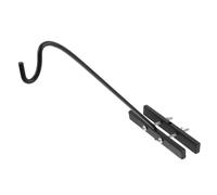 NOLITOY Support de Mangeoire à Oiseaux pour Balustrade Crochet Rotatif Acier de Aux Intempéries pour Fleurs et Wind Chimes