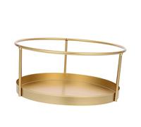 NOLITOY Support De Stockage De Maquillage Tu Toilettes Salle Parfum Matériel Séchage Plateaux Bacs De Rangement Plateau De Décoration Afficher Eau De Cologne Cosmétique Poubelle Sec Golden