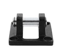 NOLITOY Support de Vérin Pneumatique en Fer Base à Double Ergots pour Automatisation Industrielle, Fixation Sécurisée Compatible Standard