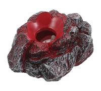 NOLITOY Support Décoratif en Résine Effet Lave Éclairage LED Socle Lumineux de Table sans Piles Socle D’Exposition LED pour Figurines Décoration Intérieure et Présentation D’Objets