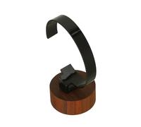 NOLITOY Support Montre Bois Noyer avec Présentoir C Acrylique Rangement Montres Élégant et Minimaliste pour Décoration Maison