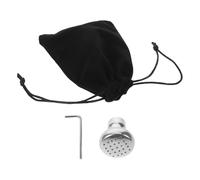 NOLITOY Support Multi-trous pour Diapason en Métal Argenté, Accessoire de Rechange Solide avec Gaine de Protection, Pied de Diapason Portable Léger, pour Accordage et Réparation