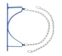 NOLITOY Support Mural pour Bouteille D’oxygène et Gaz Industriel en Acier avec Chaîne et Visserie, Fixation Sécurisée pour Cylindre Vertical, Usage Atelier et Stockage Professionnel