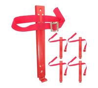 NOLITOY Support Mural Robuste pour Extincteur 2kg 3kg 4kg en Fer Double Sécurité et Sangle de Fixation pour Atelier et Maison Lot de 5 Pièces