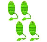 NOLITOY Support pour Mangeoire à Fruits et Os de Seiche pour Perroquets, Lot de 4 Supports Robustes en Plastique, Clips Sûrs pour Cage, Accessoires pour Alimentation et Enrichissement