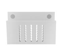 NOLITOY Support pour Ordinateur Portable Blanc avec Refroidissement par Ventilateurs, Support Métallique Ajustable sous Bureau, Organiseur Latéral sans Perçage pour Bureau, Optimisation