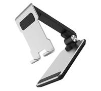 NOLITOY Support Tablette Bureau Pliable Alliage Aluminium Réglable Socle pour Téléphone et Tablette Double Charnière pour Lecture et Jeu Confortable