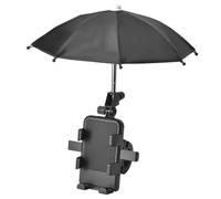 NOLITOY Support Téléphone Vélo Électrique avec Parapluie Mini Étanche et Résistant Compatible Multiples Montage Guidon Robuste pour Navigation Cycliste