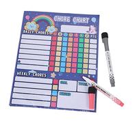 NOLITOY Tableau de Corvées Magnétique pour Garçon Fille Calendrier Pratique et Éducatif Encouragement des Bonnes Habitudes Récompenses et Routine Hebdomadaire Aide Discipline Familiale