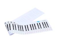 NOLITOY Tableau D'exercices de Clavier pour Piano 88 Touches en Pvc Blanc Impression Claire et Anti-encre, pour L'enseignement Pratique du Piano