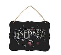 NOLITOY Tableau Double Face Effaçable avec Cordelette Suspendue Panneau Daffichage Mural Réutilisable pour Messages et Décorations Tableau à Craie Compact pour Maison et
