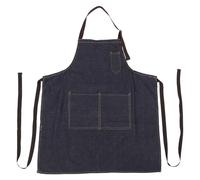 NOLITOY Tablier Cuisine Imperméable sans Manches en Jean Épais Résistant aux Graisses et Acides Bleu Foncé Unisexe pour Usage Professionnel et Industriel Protection Solide