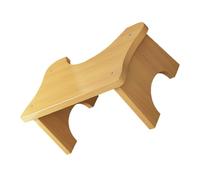 NOLITOY Tabouret de Toilette en Bois Solide et Robuste pour Garçon et Filles, Marchepied Salle de Bain Pratique, Couleur Kaki, pour Maison et Salle de Bain