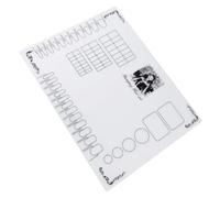 NOLITOY Tapis de Manucure Silicone Souple pour Nail Art avec Guide Autocollants et Surface de Pratique Vernis Protection Table Anti-débordement Règle Intégrée Facile à Nettoyer et Ranger