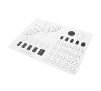 NOLITOY Tapis Manucure Silicone Antidérapant avec Pad Transfert Créatif pour Nail Art Pratique Maison Salon