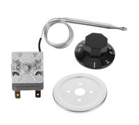 NOLITOY Thermostat Réglable pour Radiateur Électrique, Contrôle Précis Température 30-110°c, Bouton Rotatif, Remplacement Thermostat Chauffe-Eau, Régulateur Température pour Chauffage Plinthe