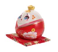 NOLITOY Tirelire Céramique Serpent Année du Serpent Décor Élégant et Pratique Sculpture Animale Porte-Monnaie pour Garçon Fille Coffre Fort Objet Symbolique de Richesse Jaune