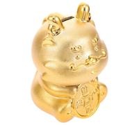 NOLITOY Tirelire Dragon du Zodiaque en Porcelaine Blanche 2024 Année du Dragon Tirelire à Pièces Bouchon Amovible pour Bureau et Maison Récipient à Monnaie Polyvalent