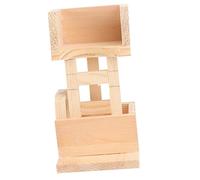 NOLITOY Tour D'observation en Bois pour Hamster Jouet Naturel Plateforme De Repos Petite Taille pour Petits Animaux Cage Hamster Souris Hérisson