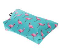 NOLITOY Trousse de Toilette en Polyester de Voyage à Motif Flamant Rose, Grosse Capacité, Compacte et Portable pour Femme, pour Vacances et Activités Extérieures