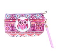 NOLITOY Trousse Maquillage Portable Imperméable Motif Hibou Sac Cosmétique Multifonction pour Voyage et Organisation Pochette Zippée