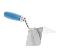 NOLITOY Truelle D'angle en Acier Inoxydable Bords Arrondis, Outil Solide pour Plâtre Intérieur et Finition des Coins Intérieurs