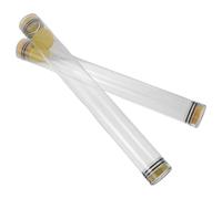 NOLITOY Tube de Rangement Transparent pour Flotteurs de Pêche 40 Cm - Lot de 2 Tubes Étanches en Plastique Rigide pour Matériel de Pêche en Mer Organiseur Portable pour