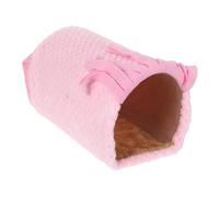 NOLITOY Tunnel pour Petits Animaux Peluche Abri Chaud pour Hamster et Cochon Refuge Douillet pour Hiver Refuge Multifonction pour Rongeurs