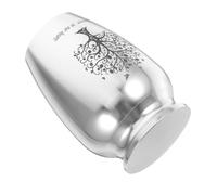 NOLITOY Urne pour Cendres Animaux Alliage Aluminium Petite Urne Commémorative Sécurisée avec Couvercle à Vis pour Chien et Chat Pratique à Transporter