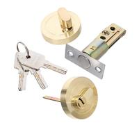 NOLITOY Verrou à Pêne Dormant à Clé Simple pour Porte d'Entrée, Mécanisme Robuste pour Chambre Cylindre Sécurisé