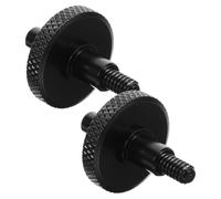 NOLITOY Vis de Chevalet de Contrebasse Réglable en Métal Noir Paire de Vis de Remplacement pour Chevalet Fendu Accessoire pour Réglage et Stabilité Outil pour Performance et Répétition