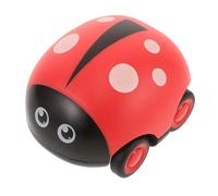 NOLITOY Voiture Miniature à Friction Double Rétrofriction de Coccinelle Rouge pour Tout-Petits, Éducatif Interactif, Mini Voiture pour Bébé et Petite Fille