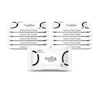 Nolla Lot de 120 lingettes jetables 100 % végétales, sans plastique et biodégradables - Non parfumées + Aloe apaisant et vitamine E (10 paquets de 12)