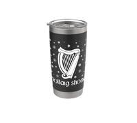 Nollaig Shona Irish Gaelic Merry Christmas Eire Harpe celtique Gobelet isotherme en acier inoxydable double paroi