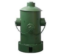 NOLLAM Poubelle Poubelle de bouche d'incendie créative avec couvercle rétro en fer forgé petite poubelle intérieure poubelle d'intérieur école communautaire centre commercial Cuisine