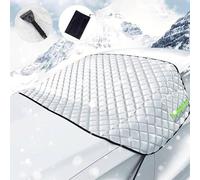 NOLLAM Protege Pare Brise Givre pour Dacia Sandero Stepway 5 Places Duster 2000-2023 2024, Protection Pare Brise Hiver Magnétique, Bache Pare Brise Voiture,White