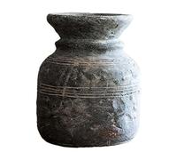 NOLLAM Vase Decoratif Vase en béton Fait à la Main de Style Chinois, Petit Vase à Fleurs décoratif rétro de 7.8 Pouces, décor de Salon et de Bureau Mariage