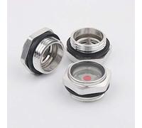 Nologo 1pc M14 M16 M18 M20 M22 M24 M26 1/4" 3/8" 1/2" 3/4" 1" BSP Homme Alu Niveau d'huile Voyant fenêtre compresseur d'air (Taille : M16 X 1.5)