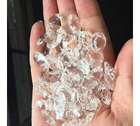 Nologo -Bit de Poids Faible Prismes, 20pcs 14mm 2 Trous Clair Octagon Cristal Perles de Verre Lustre chaîne Lampe Prisme Bricolage Spacer Facettes