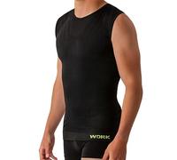 NOLOGO KATIACALZE Débardeur Thermique Homme sans Manches de Travail - sous Vetement Thermique Homme, Technique, Elastique, sans Coutures ni Étiquettes - Made in Italy