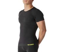 NOLOGO KATIACALZE Tee Shirt Homme Thermique Manches Courtes du Travail - sous Vetement Thermique Homme élastiques, sans Couture - Made in Italy