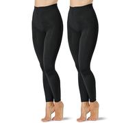 NOLOGO Legging Polaire Femme 300 Deniers Canada - Collant Thermique, Legging Chaud Hiver, Pantalon Femme Hiver, Leggings Chaud - 2 PZ