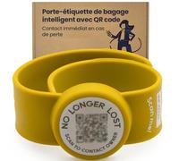NoLongerLost Bracelet Sécurité Enfant Slap-On | Avec QR Code |Perdu Réutilisable | Étanche & Anti-UV | Sécurité Enfan - Jaune