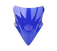 NOLONGNRDX pour Ninja 650 pour ER6F 2017 2018 2019 Accessoires Moto Pare-Brise De Course Déflecteur Vent Double Bulle Pare-Brise deflecteur de Vent Moto(Blue)