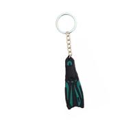 NOLOWY 1 porte-clés en silicone avec palmes de plongée en silicone, porte-clés élégant sur le thème de l'océan, 13 cm