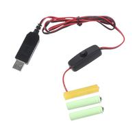 NOLOWY Adaptateur d'alimentation 4,5 V pour remplacer 3 piles vers adaptateur secteur pour guirlande lumineuse LED de Noël