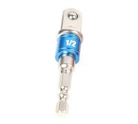 NOLOWY Adaptateur de douille 1/4" 3/8" 1/2" Adaptateur de douille Driver Bits Shank Drill Bit Extension Bit Socket to Drill Adapter