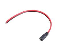 NOLOWY Câble d'alimentation femelle CC 5,5 x 2,1 mm, 14 AWG, fil nu pour bandes LED de vidéosurveillance, câble d'alimentation 180 W